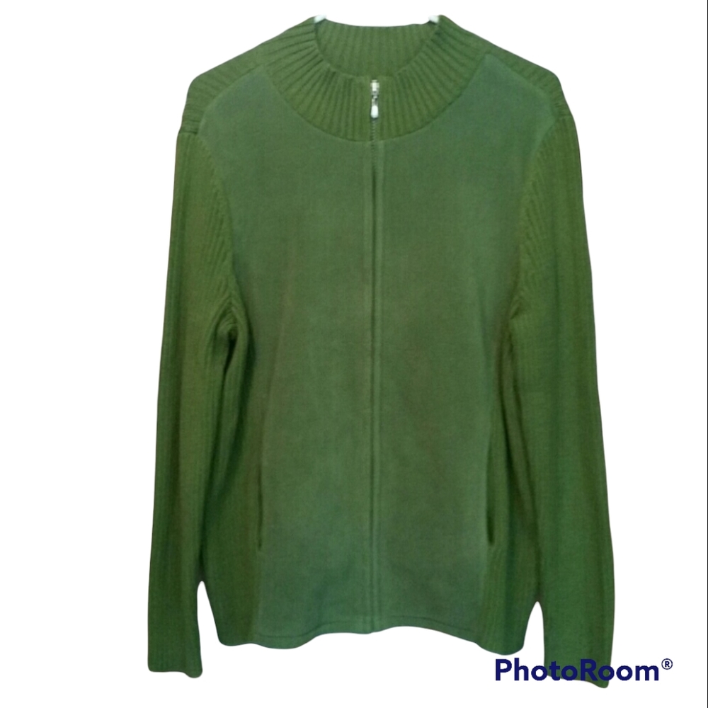 cj Banks Sweater Jacket Size 1X